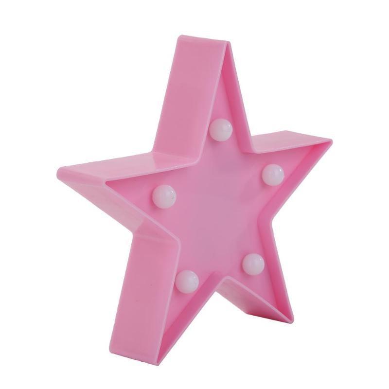 Star Shaped LED Night Light Table Lamp