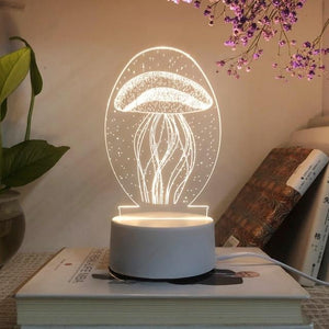 3D Stereo Night Light Small Table Lamp